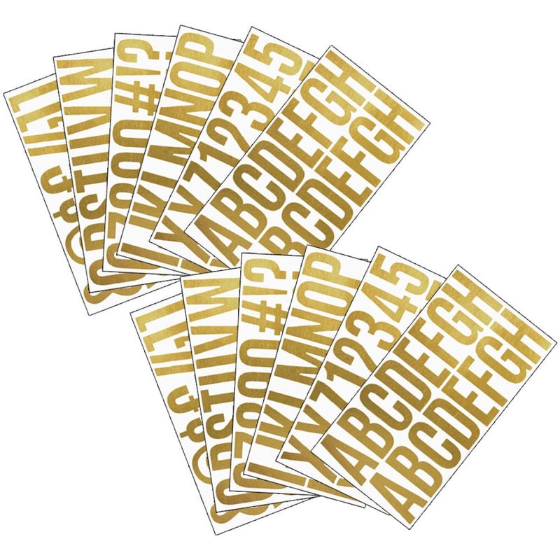 Self Adhesive Alphabet Letter Stickers 12Pcs Foil Decals for DIY Crafts Home Office Decor - Image 2