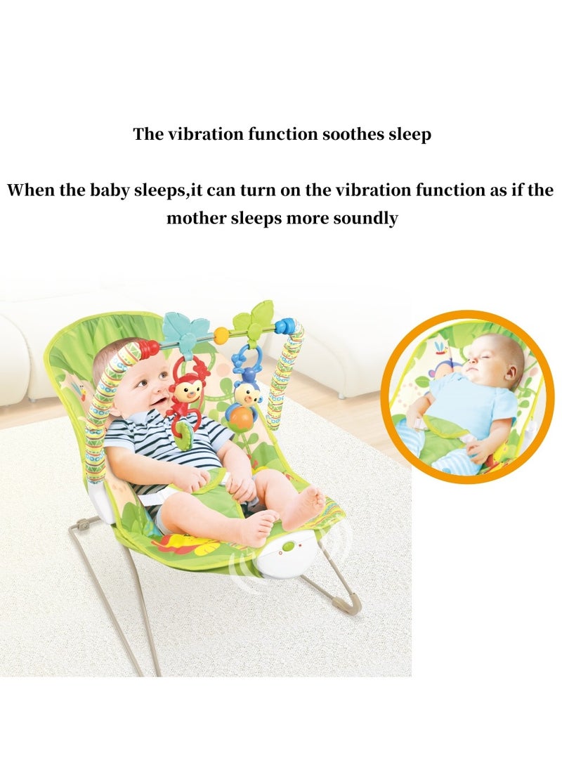tiibaby - Multifunctional Vibrating And Hanging Toys Baby Bouncer Seat  Infant to Toddler Rocker 0-30 Months - Image 1