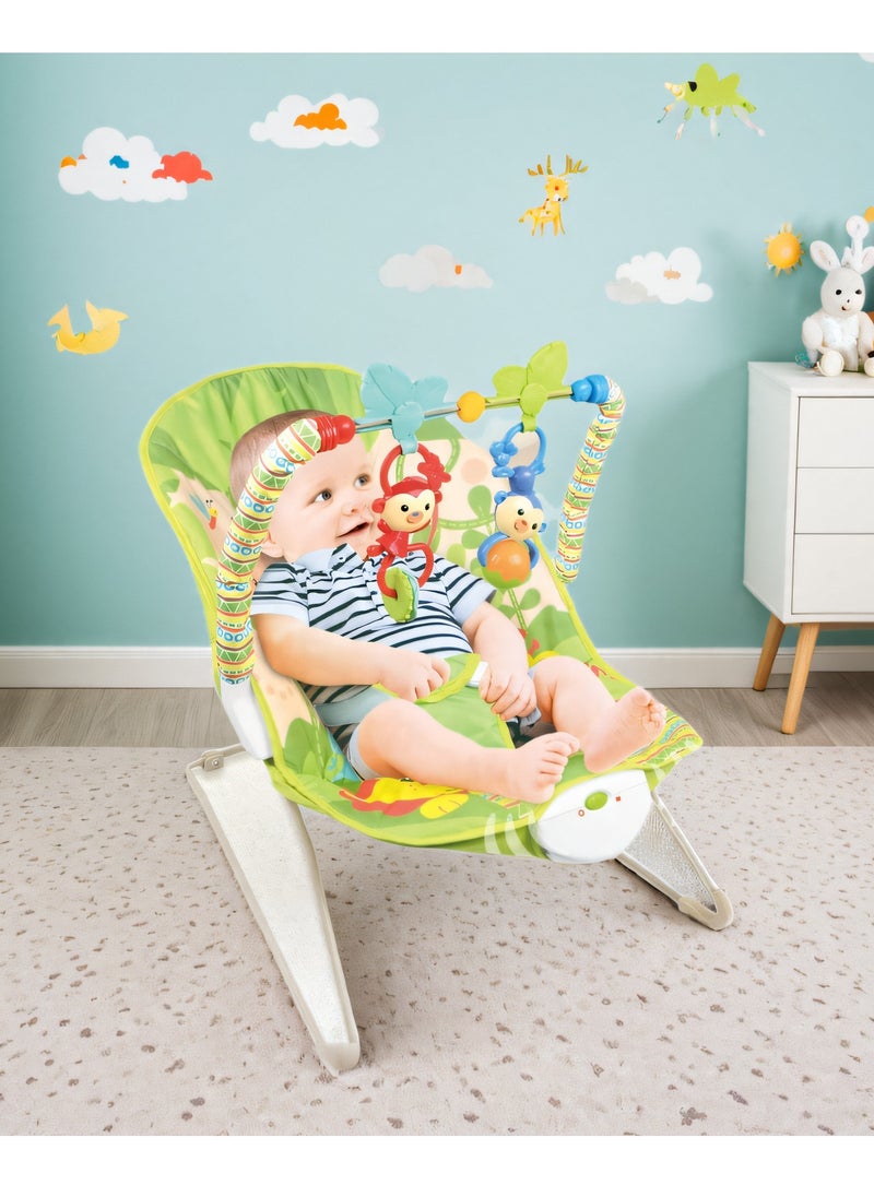 tiibaby - Multifunctional Vibrating And Hanging Toys Baby Bouncer Seat  Infant to Toddler Rocker 0-30 Months - Image 1
