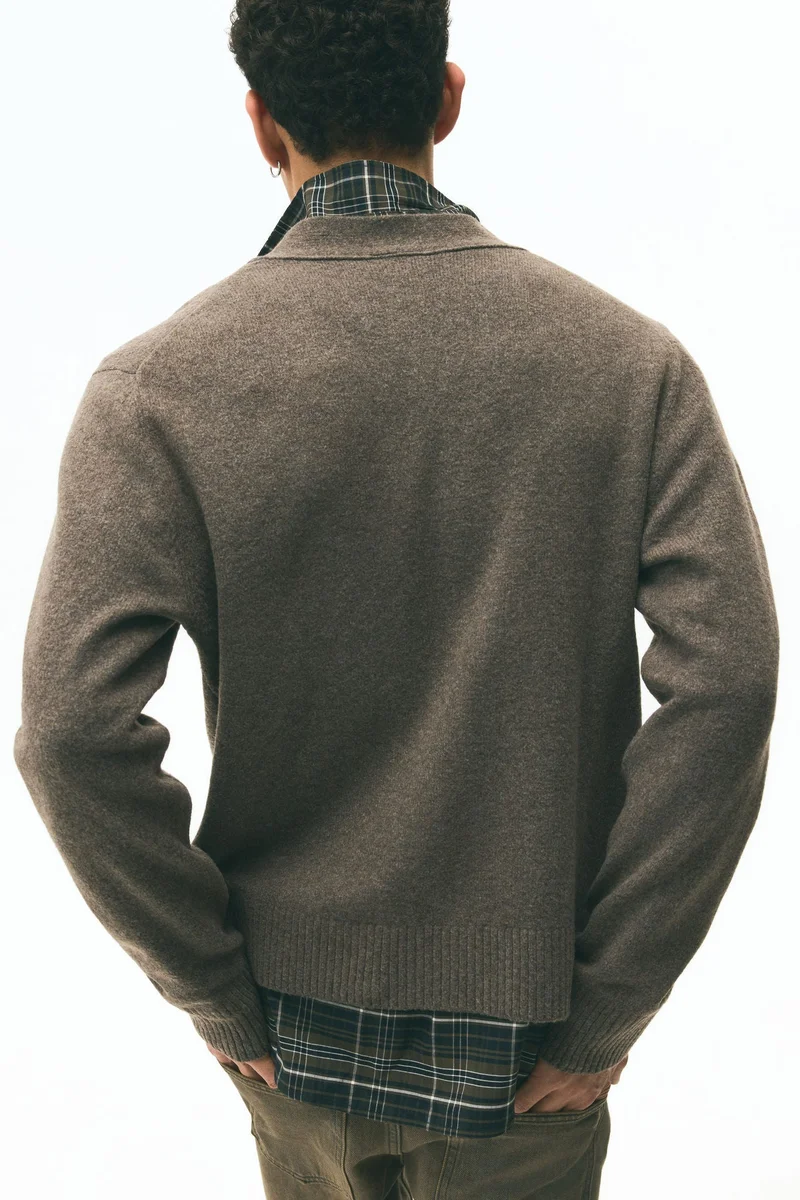 H&M  Regular Fit Brushed cardigan for Men | Best Price UAE