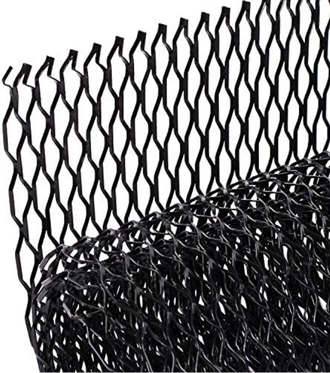 AggAuto 40"x13" Car Grill Mesh - Black Aluminum Alloy Rhombic Hole Bumper Grille Insert, Universal Fit - Image 3