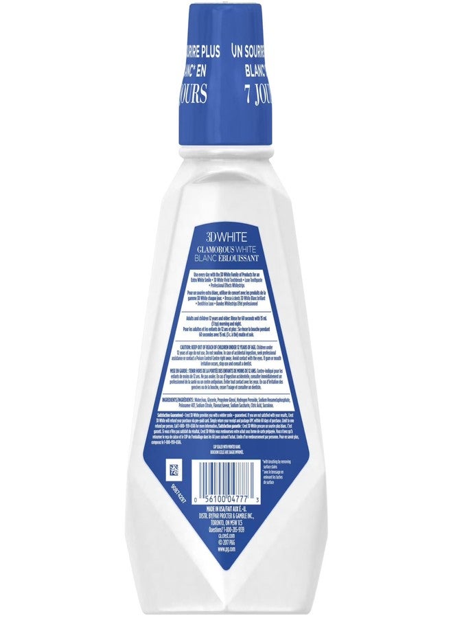 Crest 3D White Multi-Care Whitening Rinse, Glamorous White, Fresh M... - Image 4