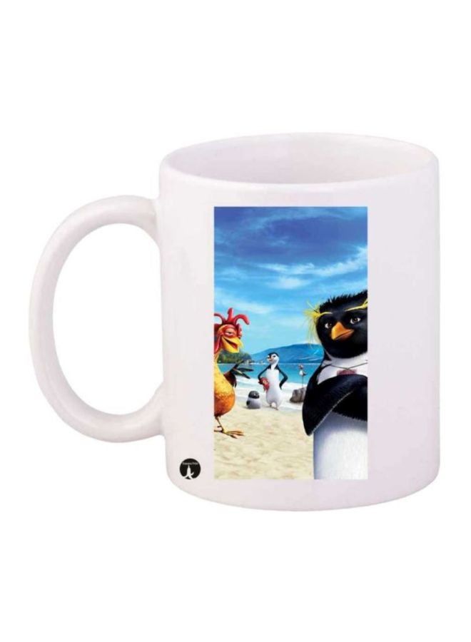 RKN Surf's Up Printed Coffee Mug White/Blue/Black - Image 1