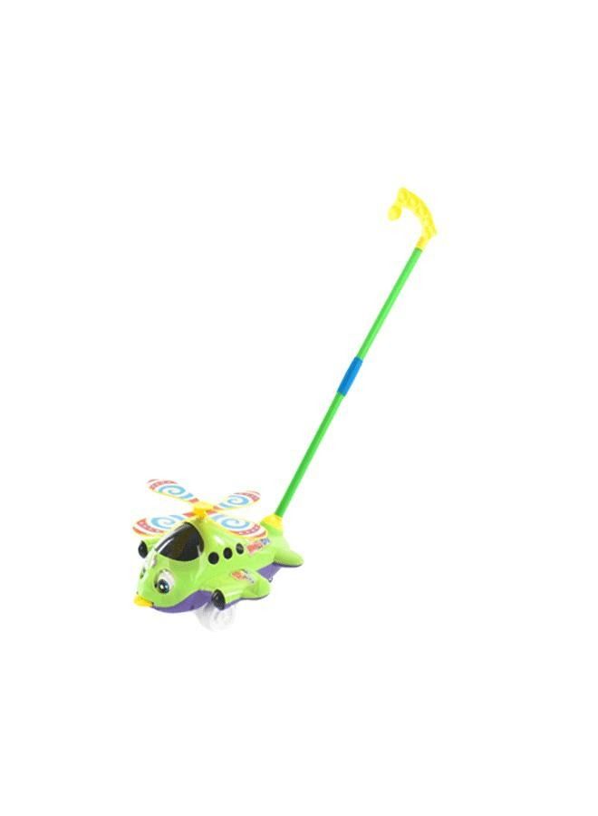 Walking Push & Pull Along Plane With Sound For Kids Age 2-5yrs Assorted Colors