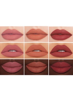 P.TWO.P Liquip Matte Lipstick,3 Colors Lip Gloss Set Matte Velvet Long Lasting Waterproof Smudge Proof Non Sticky Not Fade Lightweight High Pigmented Portable Multi Use Lipstick Liquid Gift Set  - Image 5