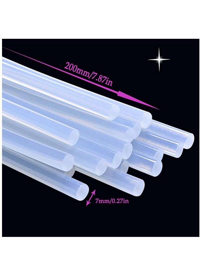 HAANDY Hot Glue Sticks Transparent Hot Melt Glue Gun Sticks EVA Glue for Art Craft - Image 2
