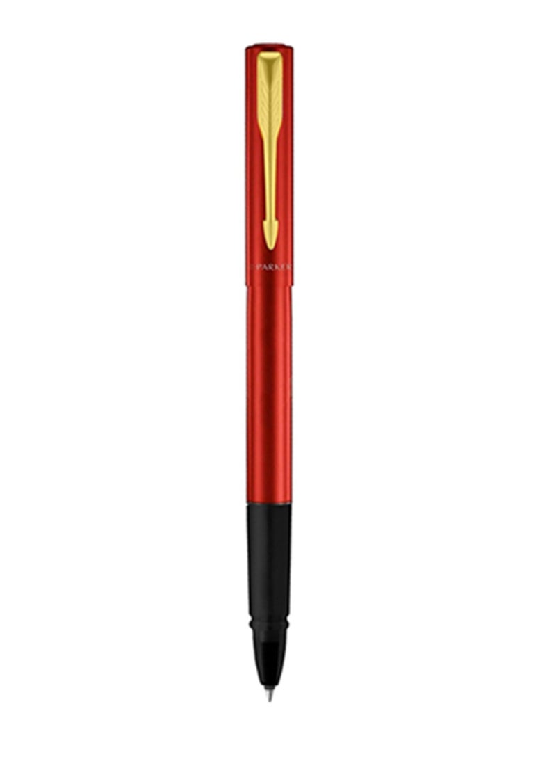 PARKER Vector XL Rollerball Pen Fine Tip Black Ink Red Barrel With Gold Trim - Image 2