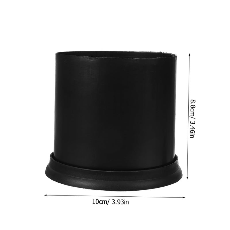 Compact Plastic Toilet Brush Holder White Space Saving Design Easy Storage Cleaning - Image 3