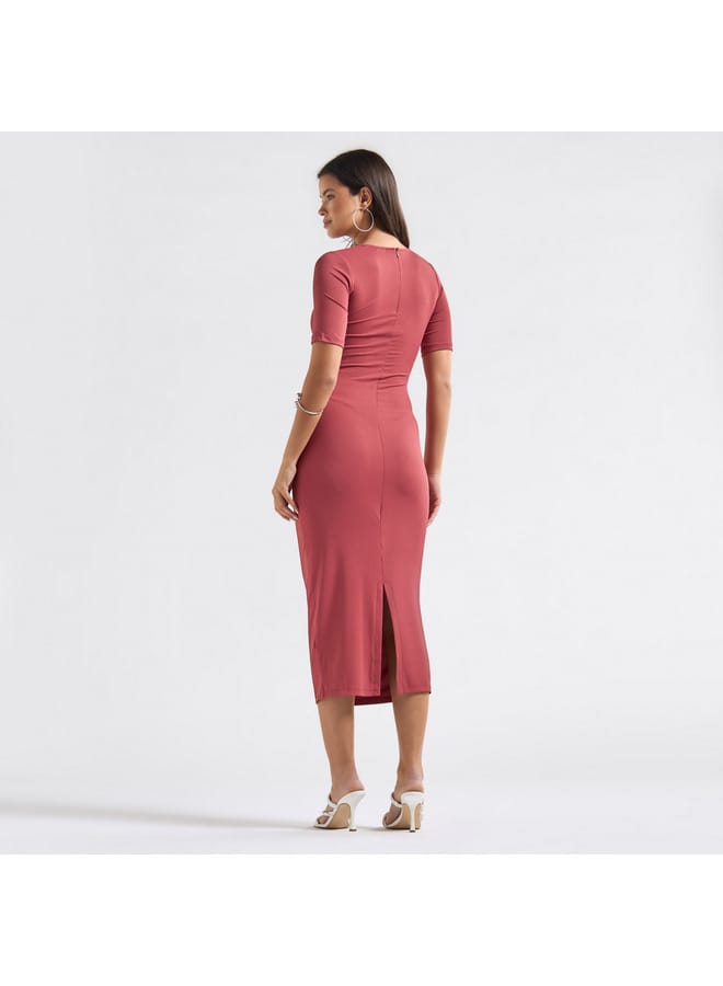 Splash FAV Ruched Jersey Dress  - Image 3
