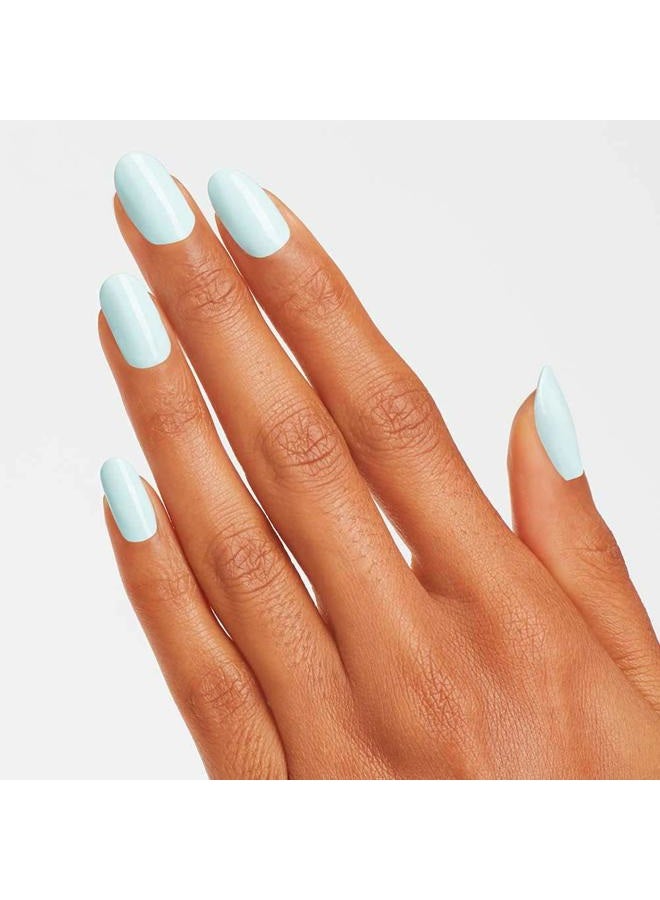 OPI Nail Lacquer Suzi Without a Paddle | Opaque Soft Blue Crème Chip Resistant Nail Polish | Fiji Collection - Image 4