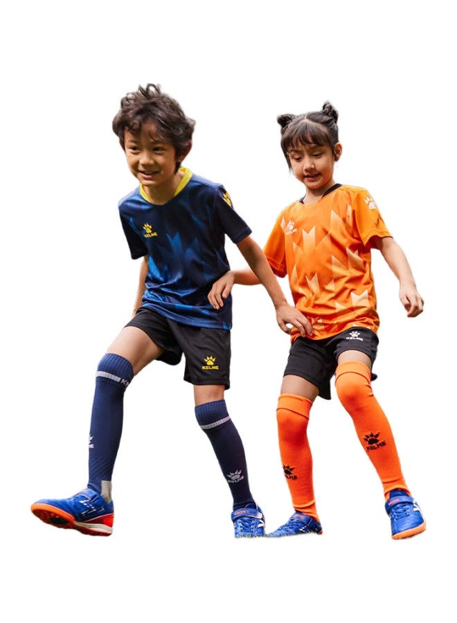 KELME Children'S Soccer Socks, Long Training High Socks, Non-Slip Professional Training Socks, Fluorescent Pink And Fluorescent Green - Image 3