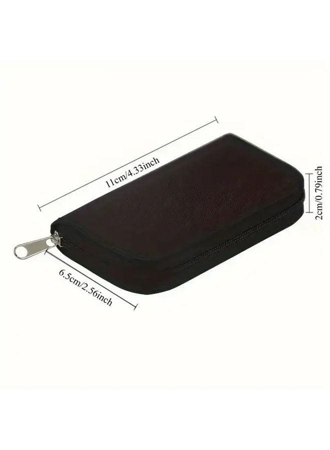 حقيبة تخزين كاميرا PVC محمولة متعددة الوظائف باللون الأحمر، تحتوي على 18 فتحة لبطاقات SD و4 فتحات لبطاقات CF - Image 5