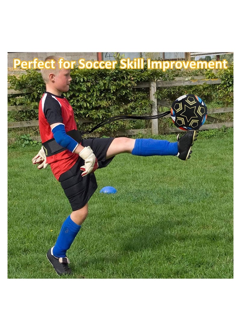 Generic - Football Kick Trainer, Adjustable Soccer Training Belt, Soccer Training Aid, Football Training Equipment for Kids and Adults, Perfect for Football Skills Improvement, Suitable for 3 4 5 Balls - Image 1