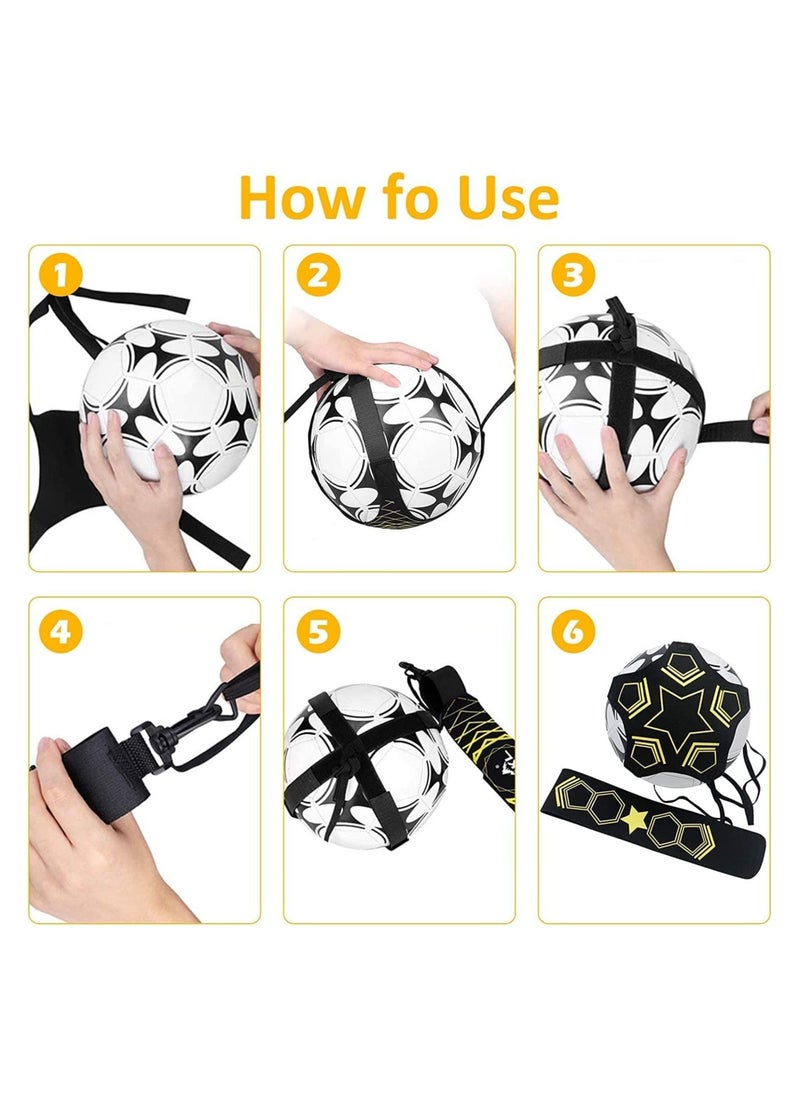 Generic - Football Kick Trainer, Adjustable Soccer Training Belt, Soccer Training Aid, Football Training Equipment for Kids and Adults, Perfect for Football Skills Improvement, Suitable for 3 4 5 Balls - Image 1