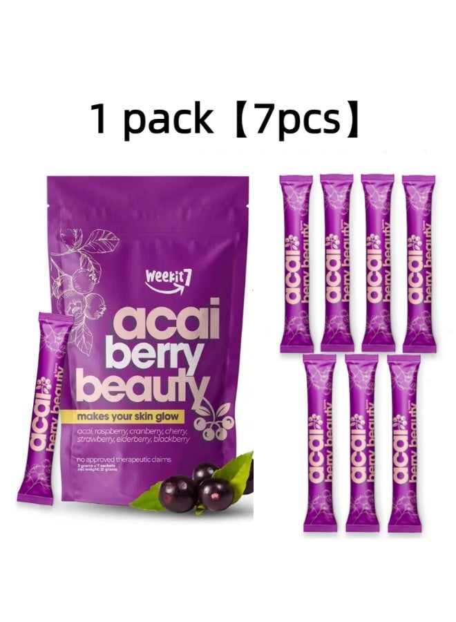 الأسبوع السابع جمال توت الآساي يجعل بشرتك متوهجة 5 جرام × 7 أكياس 35 غرام - Image 2