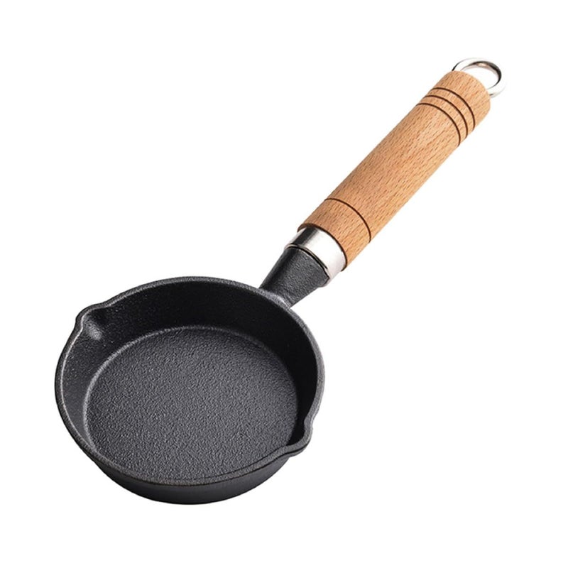 Non Stick Cast Iron Mini Frying Pan 16Cm For Omelet Stovetop Cooking Skillet - Image 2