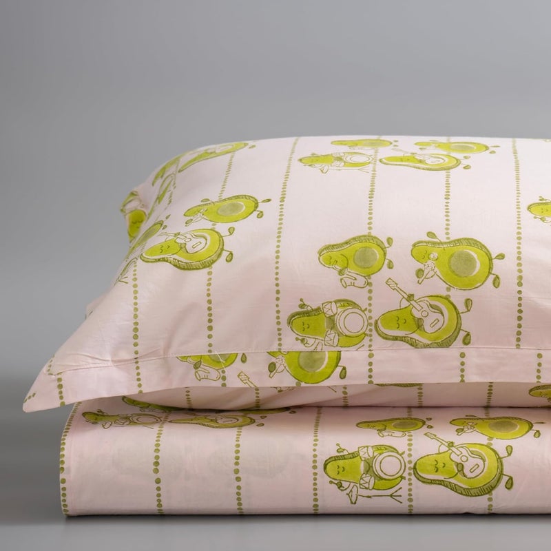 Gudgoodie Gudgoodie 100 Cotton Percale Kids Bedsheet with Pillow Covers Double 96 x 108 inch Avocado 220 TC Soft Breathable - Image 5