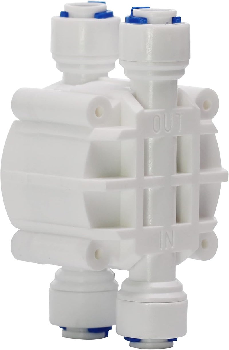 DIGITEN 1/4" Automatic Shut-Off Valve with Quick-Connect Fittings For RO Reverse Osmosis - Image 2
