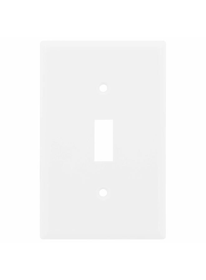 Power Gear Single Oversized Wall Plate Cover, 1 Gang, Light switch cover, 3.1” x 4.9”, Outlet Covers, Screws Included, White, 30598 - Image 1
