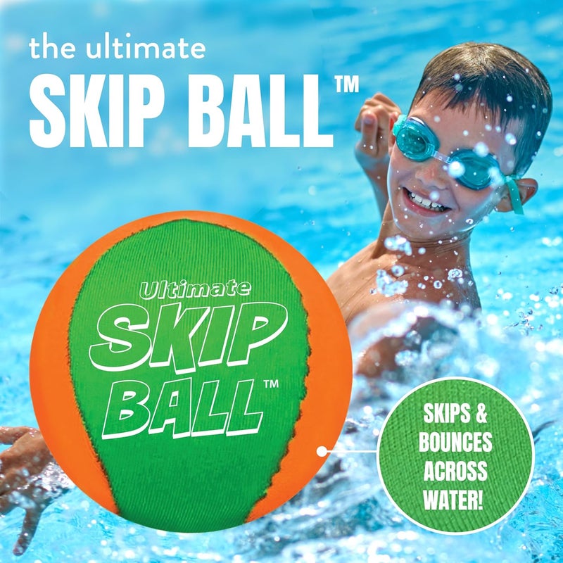 Activ Life The Ultimate Skip Ball – Water Bouncing Ball (2 Pack) Create Lasting Memories with Your Friends & Family at The Beach, Lake or Pool - Great for All Ages - Image 2