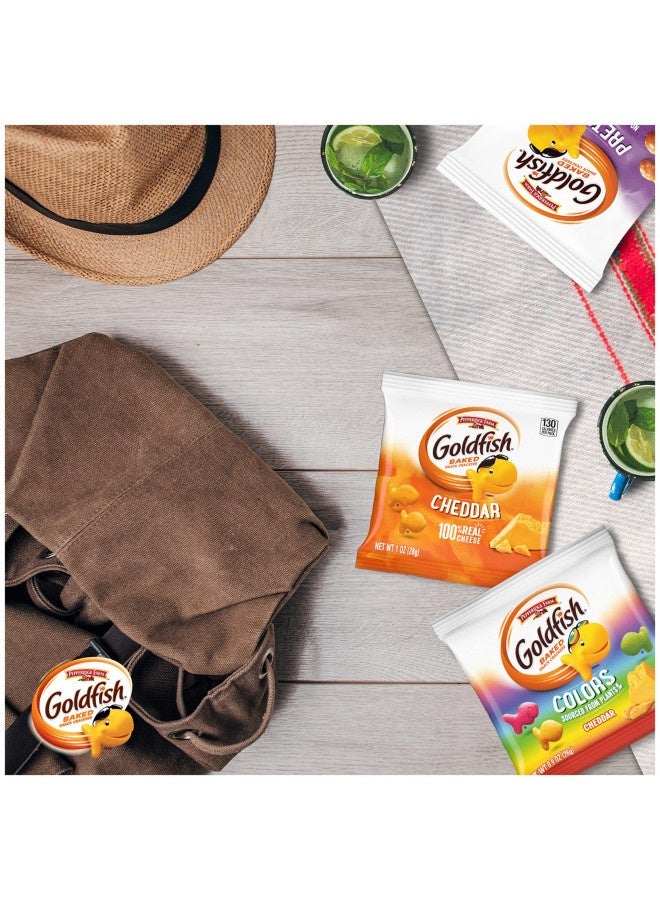 Pepperidge Farm Goldfish Crackers Big Smiles Variety Pack With Cheddar, Colors, And Pretzels, Snack Packs, 30 Ct - Image 4