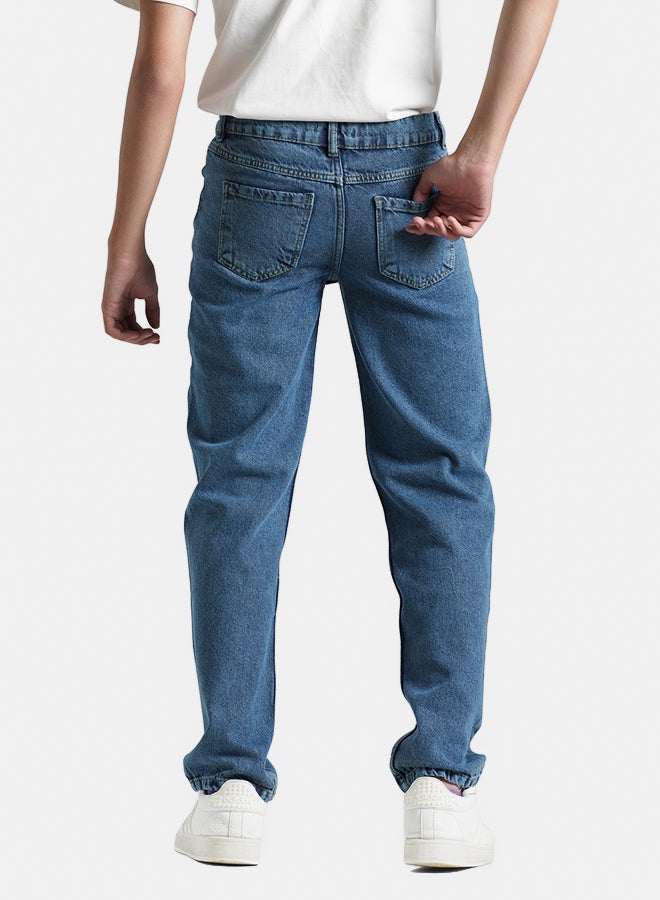 Remint Boys Relaxed Fit  Jeans Light Blue  - Image 1