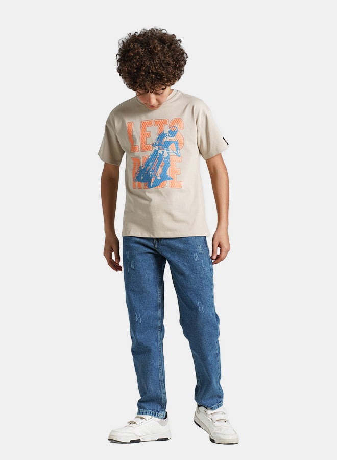Remint Boys Relaxed Fit  Jeans Light Blue  - Image 2