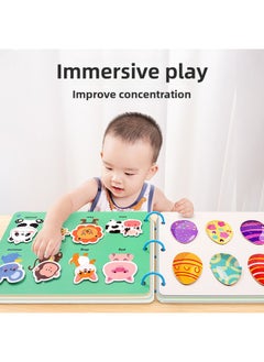 Generic Quiet Hand Tear Book Early Education Velcro Baby Tear Book Can Bite 6-Month-Old Baby One-Year-Old Toy 1 Enlightenment-Color:Enlightenment Book (paste It Yourself) [0-3 Years Old]  - Image 2