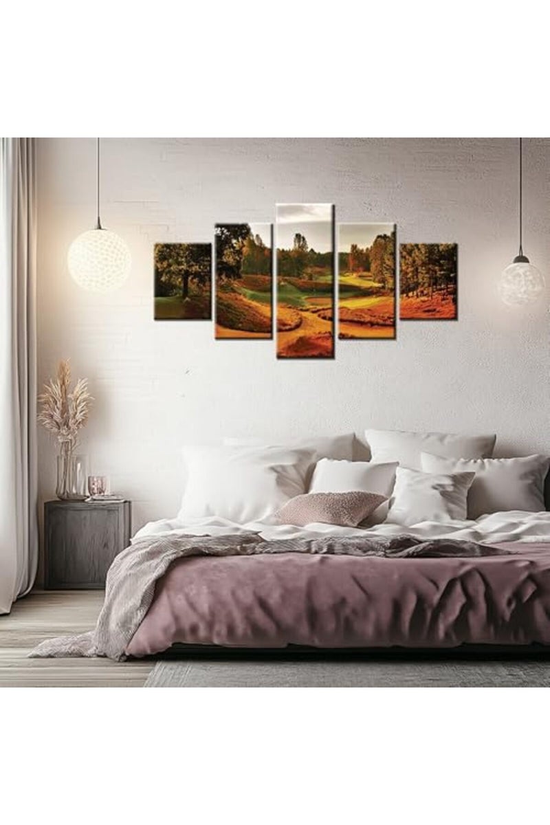 Artbrush Tower North Carolina Golf Course Wall Art Tobacco Road Wall Decor Golfing Sports Pictures Framed Golf Club Canvas Print Painting Posters Home Office Living Room Bedroom Decorations - Image 2