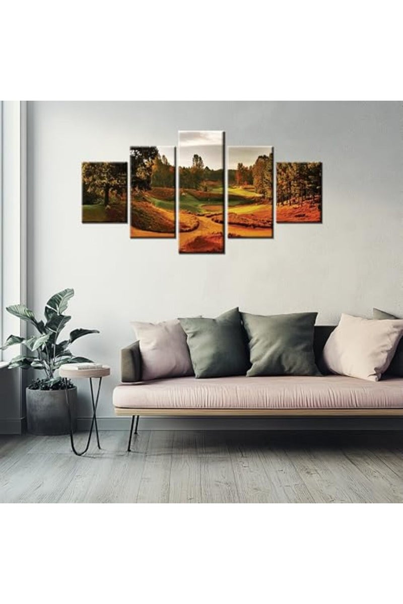 Artbrush Tower North Carolina Golf Course Wall Art Tobacco Road Wall Decor Golfing Sports Pictures Framed Golf Club Canvas Print Painting Posters Home Office Living Room Bedroom Decorations - Image 3