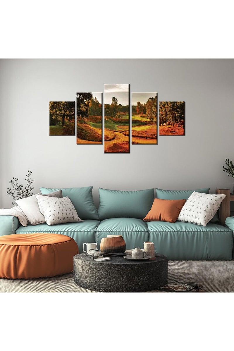 Artbrush Tower North Carolina Golf Course Wall Art Tobacco Road Wall Decor Golfing Sports Pictures Framed Golf Club Canvas Print Painting Posters Home Office Living Room Bedroom Decorations - Image 1