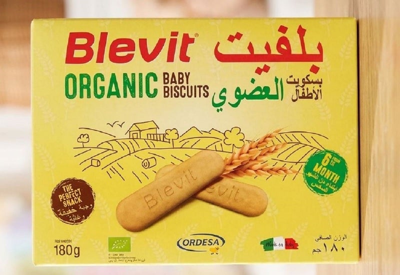 Blevit organic baby biscuits 180gm - Image 1