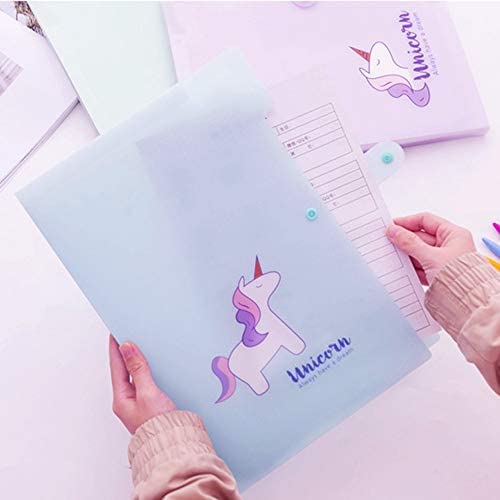 Tera13 TERA 13 Return Gifts for Girls (1 Pcs) File Folder for Kids, Unicorn Theme Folder for Girls, Birthday Gifts Pouch for Kids, Document File Folder for Kids - Image 3
