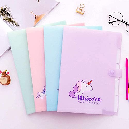 Tera13 TERA 13 Return Gifts for Girls (1 Pcs) File Folder for Kids, Unicorn Theme Folder for Girls, Birthday Gifts Pouch for Kids, Document File Folder for Kids - Image 2