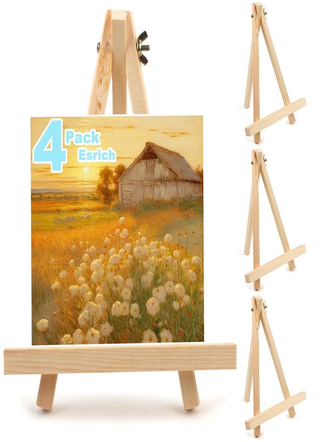 DSUWAZU 9 Inch Wood Easels (4) - Image 1