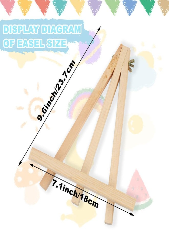 DSUWAZU 9 Inch Wood Easels (4) - Image 2