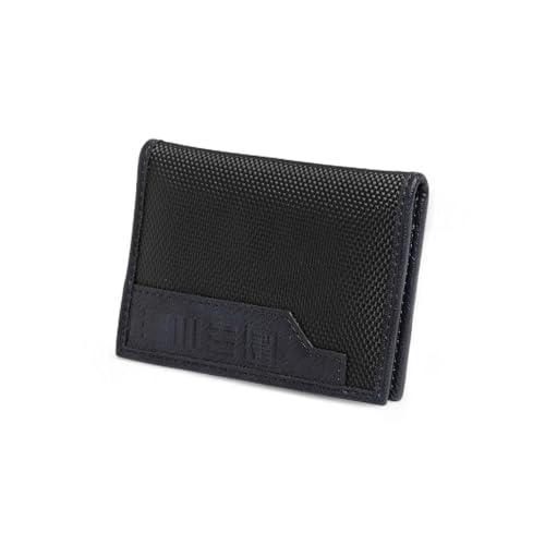 Eume Crest Card Holder for Men & Women, Volcanic Blue | Slim Bifold Premium Vegan Leather | 6 Card Slots | Slim & Durable Design | Card Holder Wallet for Credit, Debit, & Id Cards - Image 1