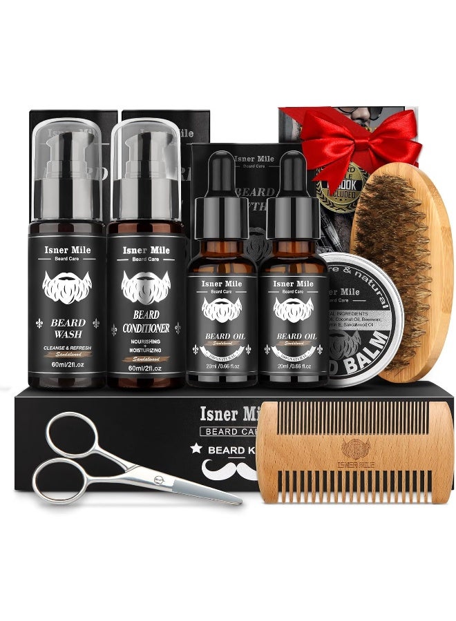 Comfy Mate Men's Beard Shampoo Wash & Conditioner Oil Balm Softener Care Set - Image 1