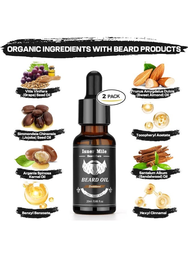 Comfy Mate Men's Beard Shampoo Wash & Conditioner Oil Balm Softener Care Set - Image 5