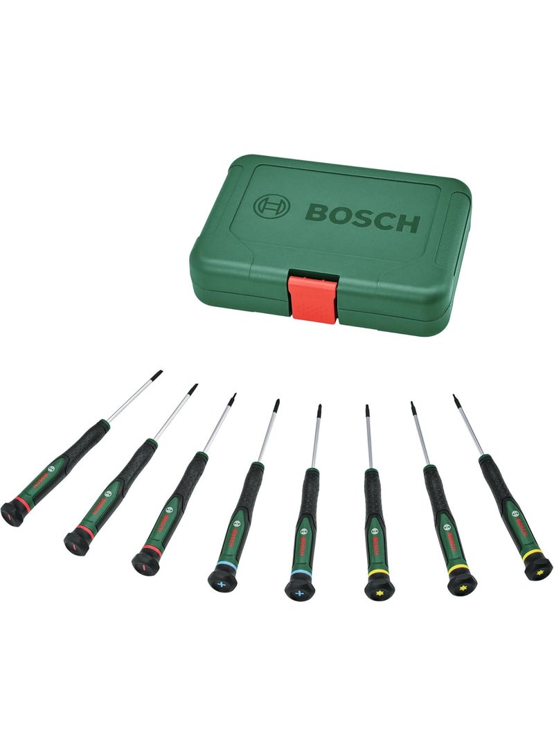Bosch 8-Piece Precision Electronics Screwdriver Set Model 1600A02Z9M - Image 1