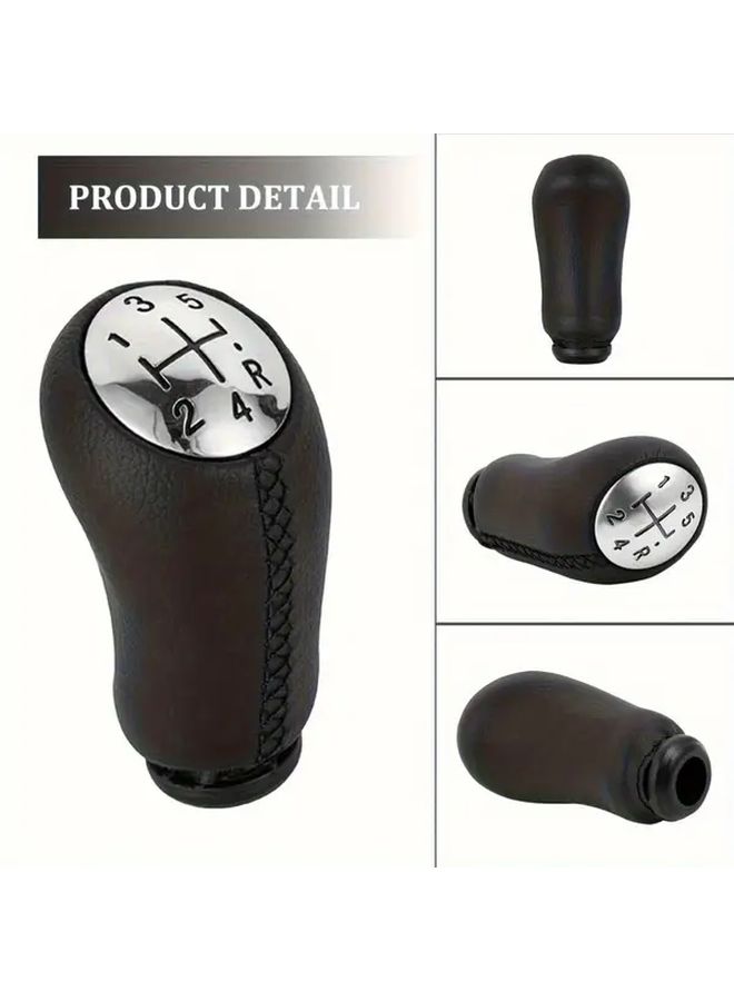 Matte Black Braided Gear Shift Knob For 5 Speed Manual Transmission Car Interior Upgrade - Image 5