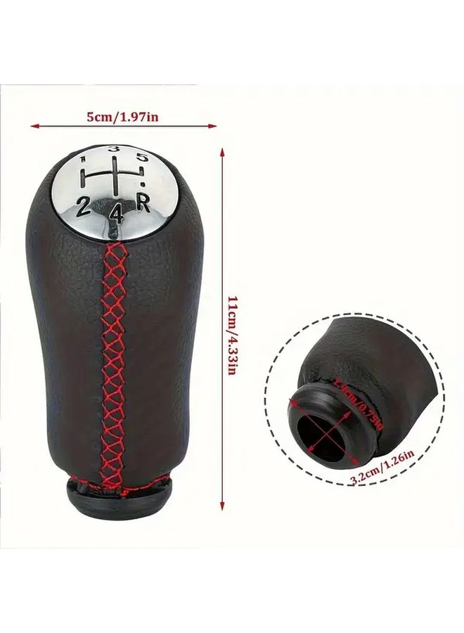 Matte Black Braided Gear Shift Knob For 5 Speed Manual Transmission Car Interior Upgrade - Image 2