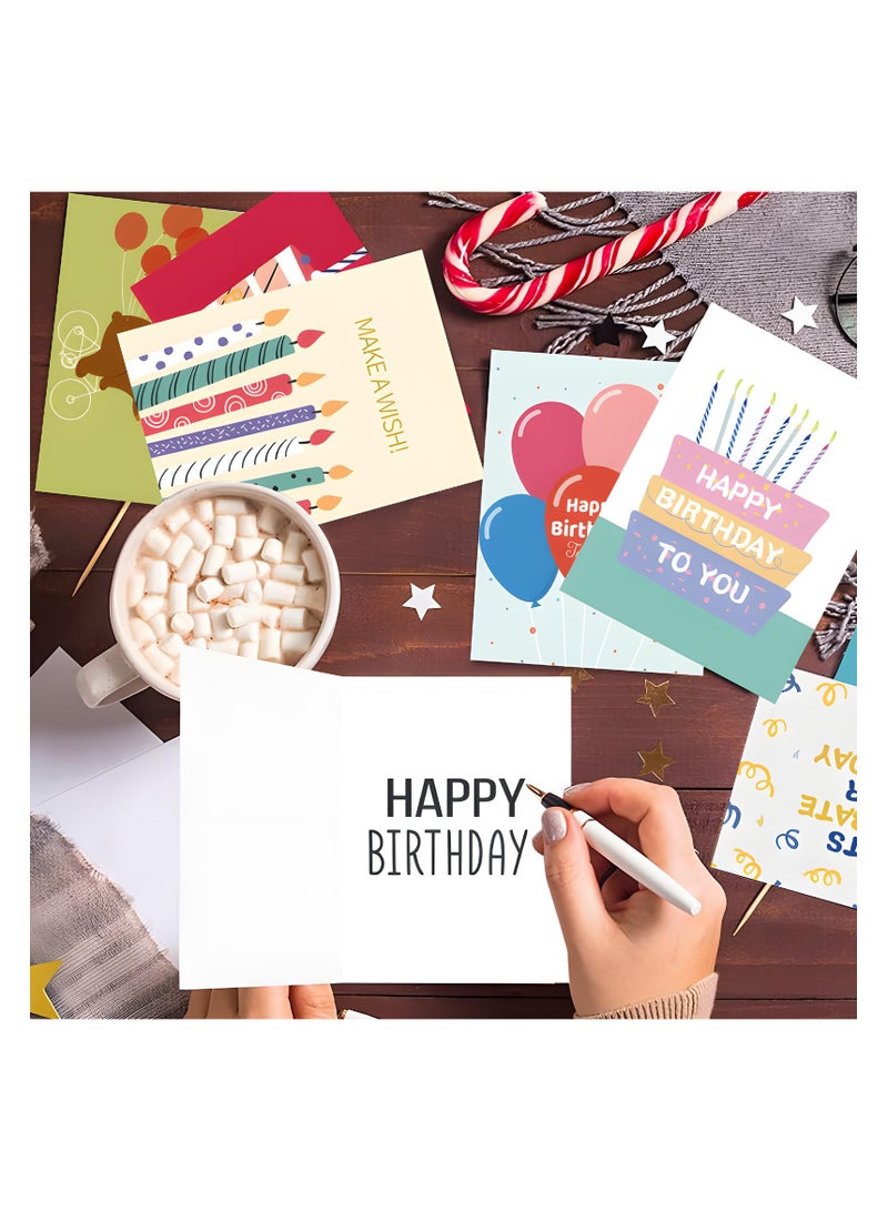 SYOSI 24 Pack Children Birthday Cards Multipack Assorted Birthday Cards Birthday Cards with Envelopes Blank Greeting Cards for Adults Kids Baby Shower Congratulations Party Business Festival - Image 2
