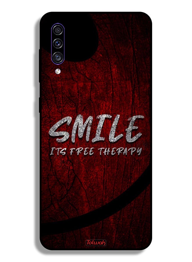 Tolwak Samsung Galaxy A50s Protective Case Cover Smile Its Free Therapy - Image 1