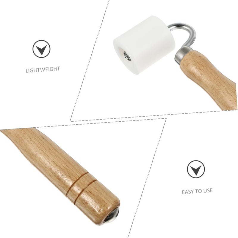 Hemobllo Roller Pressure Roller Professional Wallpaper Roller Wooden Handle Roller for Materials - Image 3