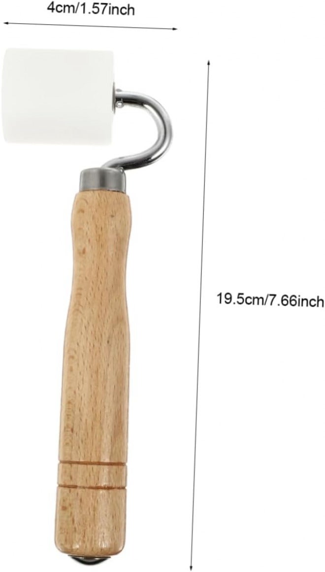 Hemobllo Roller Pressure Roller Professional Wallpaper Roller Wooden Handle Roller for Materials - Image 2