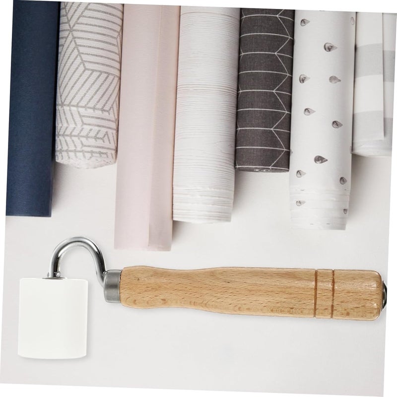 Hemobllo Roller Pressure Roller Professional Wallpaper Roller Wooden Handle Roller for Materials - Image 5