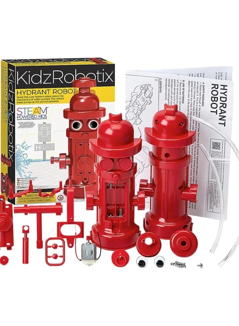 4m روبوت هيدرانت من كيدز روبوتيكس 4M – اصنع روبوتًا غريبًا يمشي بتصميم هيدرانت – مجموعة تعليمية DIY STEM للأطفال من عمر 8 سنوات فما فوق – تعلم الميكانيكا والحركة الممتعة | 00-03451 - Image 3