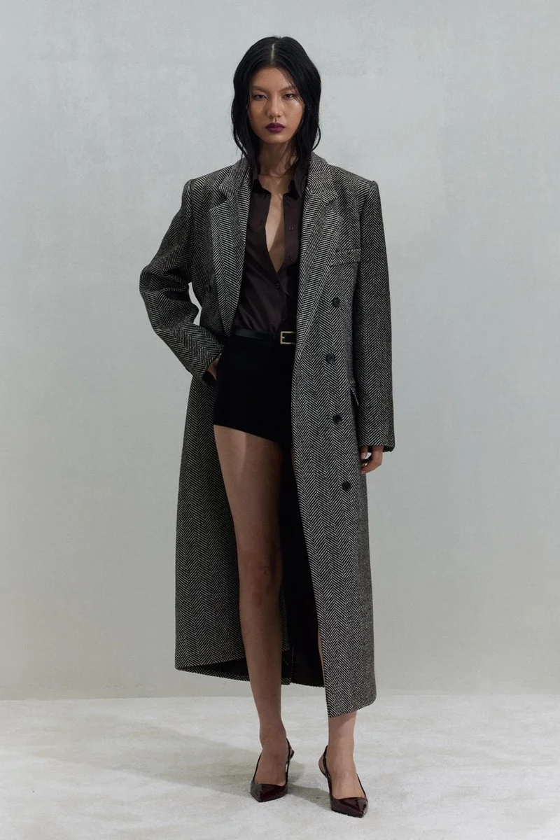 Suud Collection Bitter Brown Adel Maxi Coat