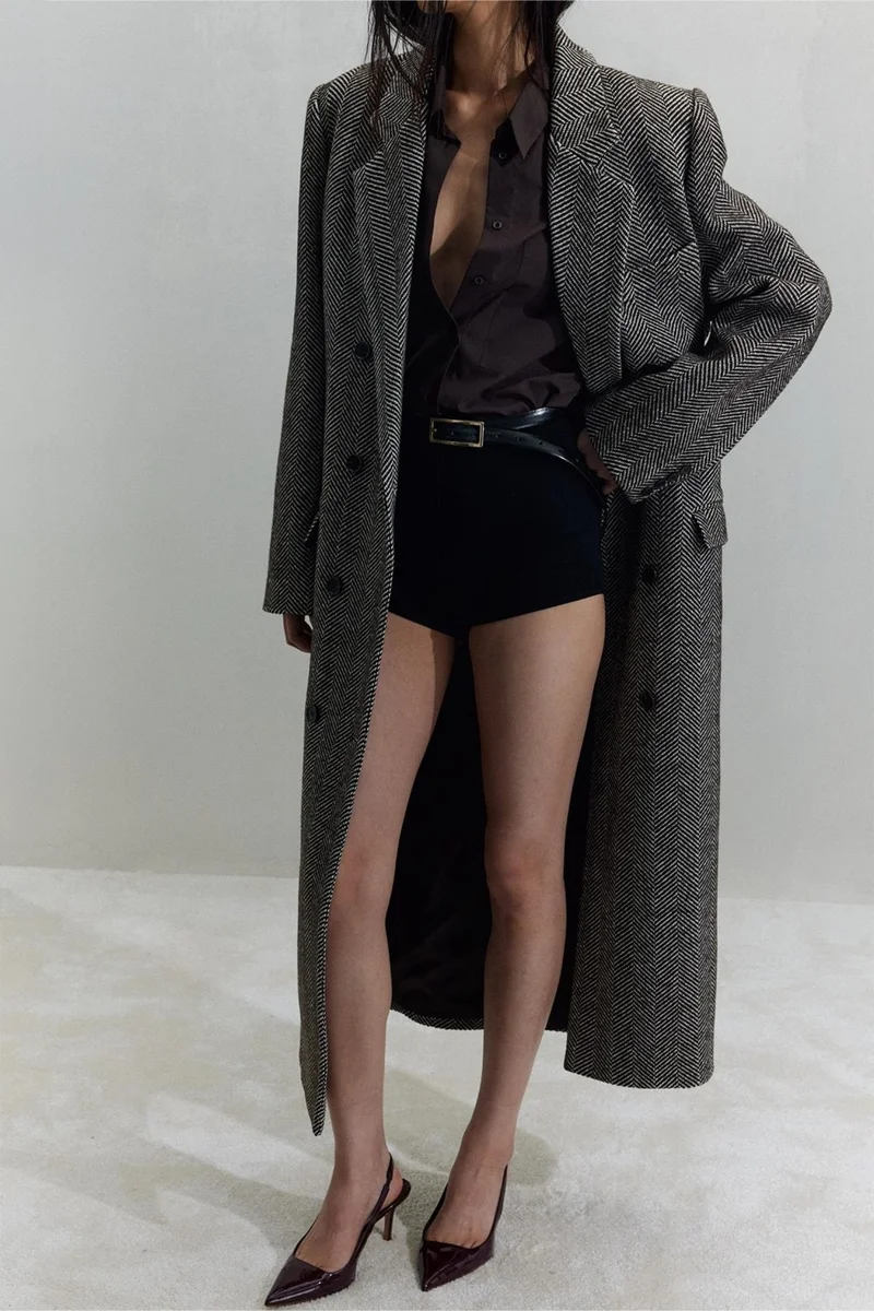 Suud Collection Bitter Brown Adel Maxi Coat